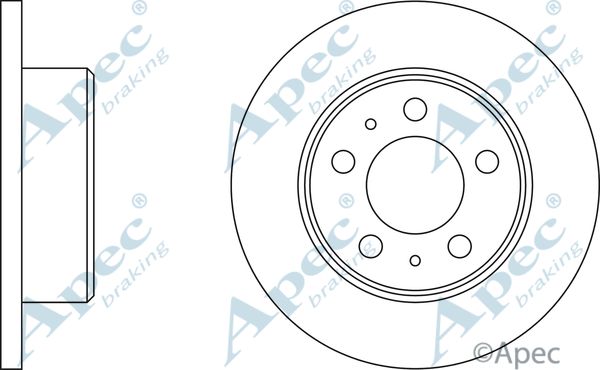 APEC BRAKING Тормозной диск DSK572